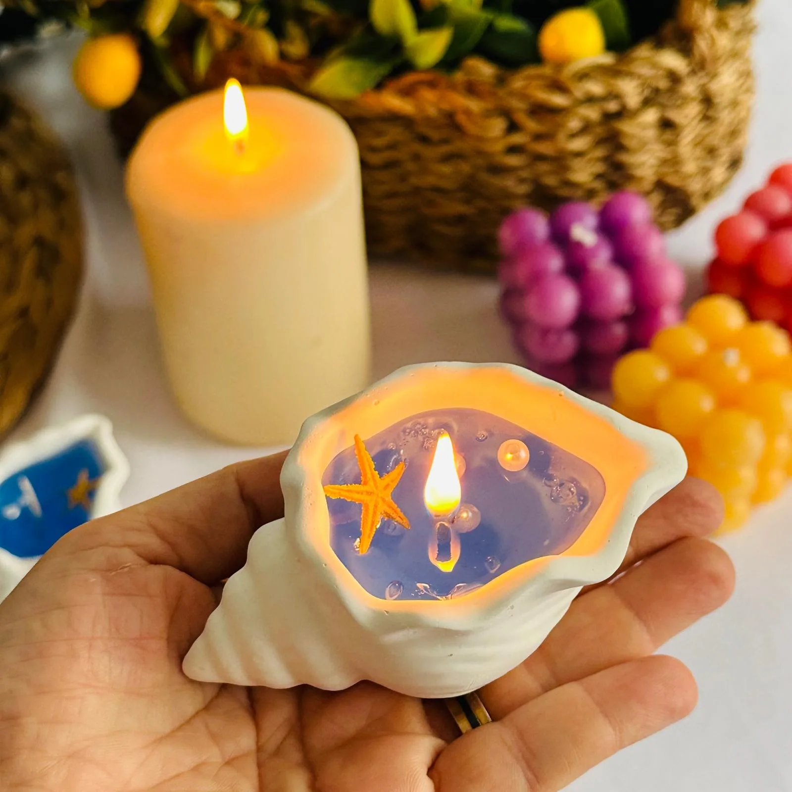 DENİZ TEMALI MUM
